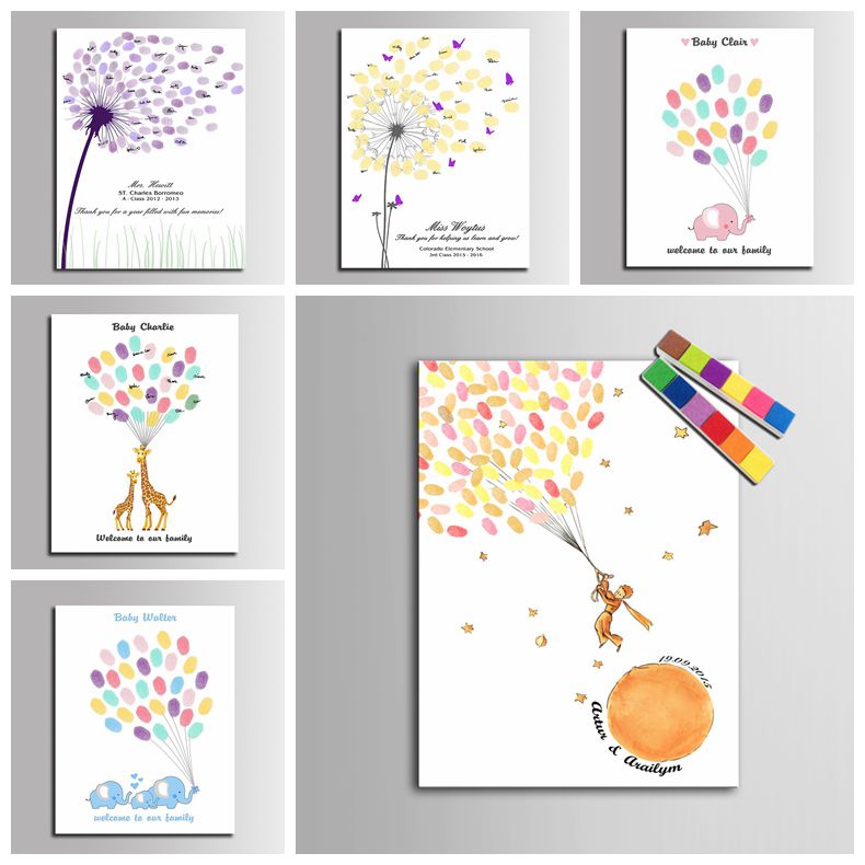 Personalized Guest Book - ส่วนบุคคลลายเซ็นลายนิ้วมือสมุดเยี่ยมสําหรับเด็ก First Holy Communion ของที่ระลึกของขวัญสําหรับชายหญิง Baptism