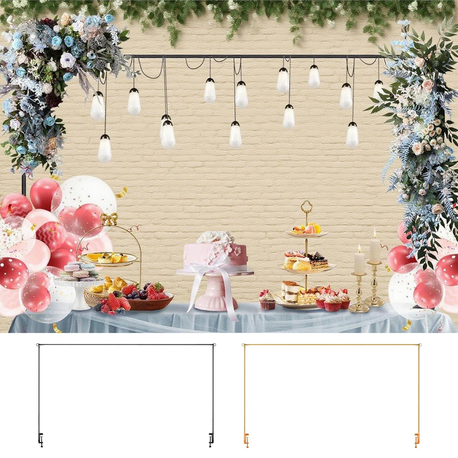 Wedding Balloon Arch - ขาตั้งซุ้มลูกโป่งแบบปรับได้ พร้อมที่หนีบ ใช้เป็นฉากหลังสำหรับงานเลี้ยง งานอีเว้นท์ งานจัดเลี้ยง ปิกนิก