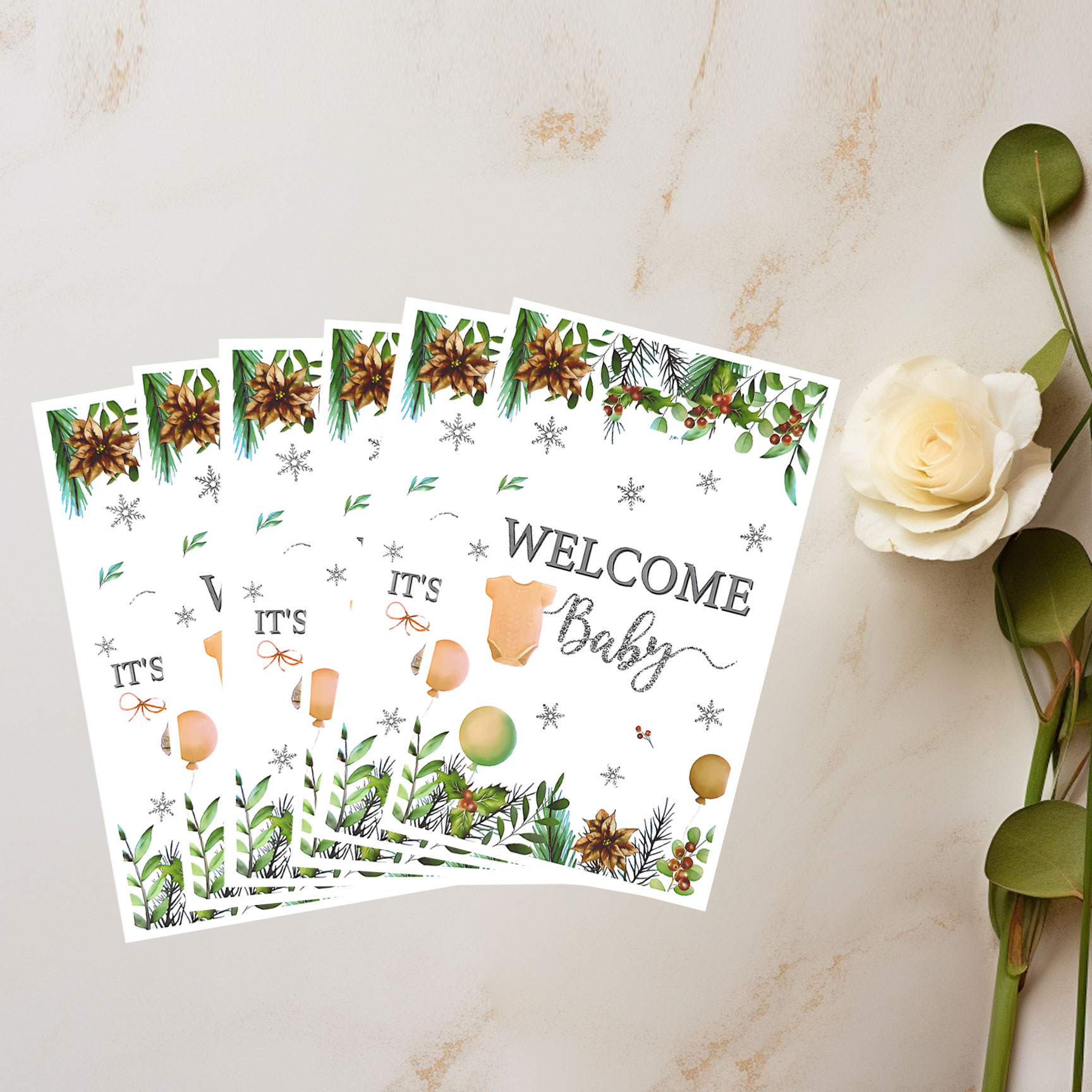 Wedding/Event Supply Store - ถุงของขวัญสำหรับงานปาร์ตี้ 20 ชิ้น/40 ชิ้น ถุงของขวัญพิมพ์ลายเสื้อผ้าเด็กที่ให้ความอบอุ่น พร้อมข้อความ