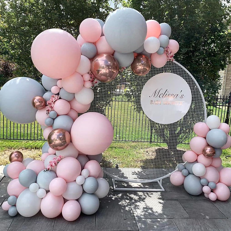 Wedding Balloon Arch - 172/143/94ซม.บอลลูนขาตั้งวงกลมรอบบอลลูน Arch อุปกรณ์เสริมสำหรับงานแต่งงานตกแต่งห้องอาบน้ำเจ้าสาว decor