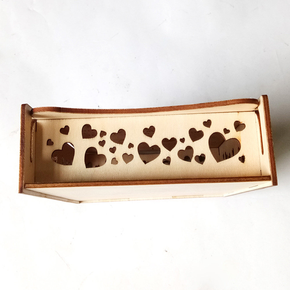 Personalized Guest Book - กล่องไม้สำหรับเก็บสมุดอวยพรงานแต่งงาน แบบเรียบง่าย ตกแต่งได้ตามต้องการ เหมาะสำหรับงานแต่งงาน งานวันเกิด งานฉลองครบรอบ