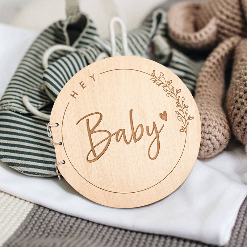 Personalized Guest Book - ไม้ปกหนังสือข้อความสําหรับ Baby Baptism Record Book สําหรับเด็ก