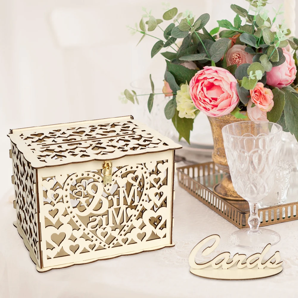 กล่องไม้ใส่การ์ดงานแต่งงานไม้อ - Wedding Sutra บทวิจารณ์และราคา