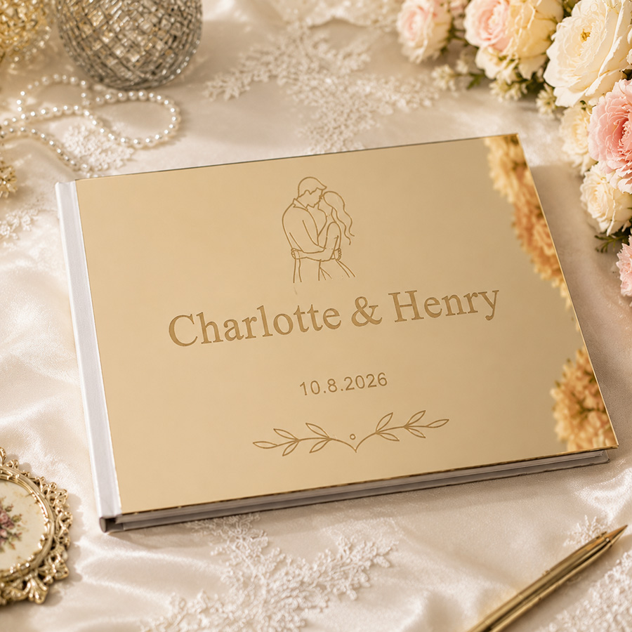 สมุดอวยพรงานแต่งงานแบบกำหนดเอง - Personalized Guest Book บทวิจารณ์และราคา