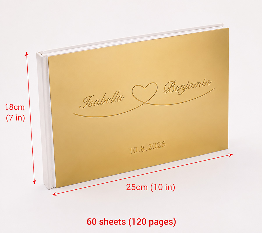 สมุดอวยพรงานแต่งงานแบบกำหนดเอง - Personalized Guest Book บทวิจารณ์และราคา