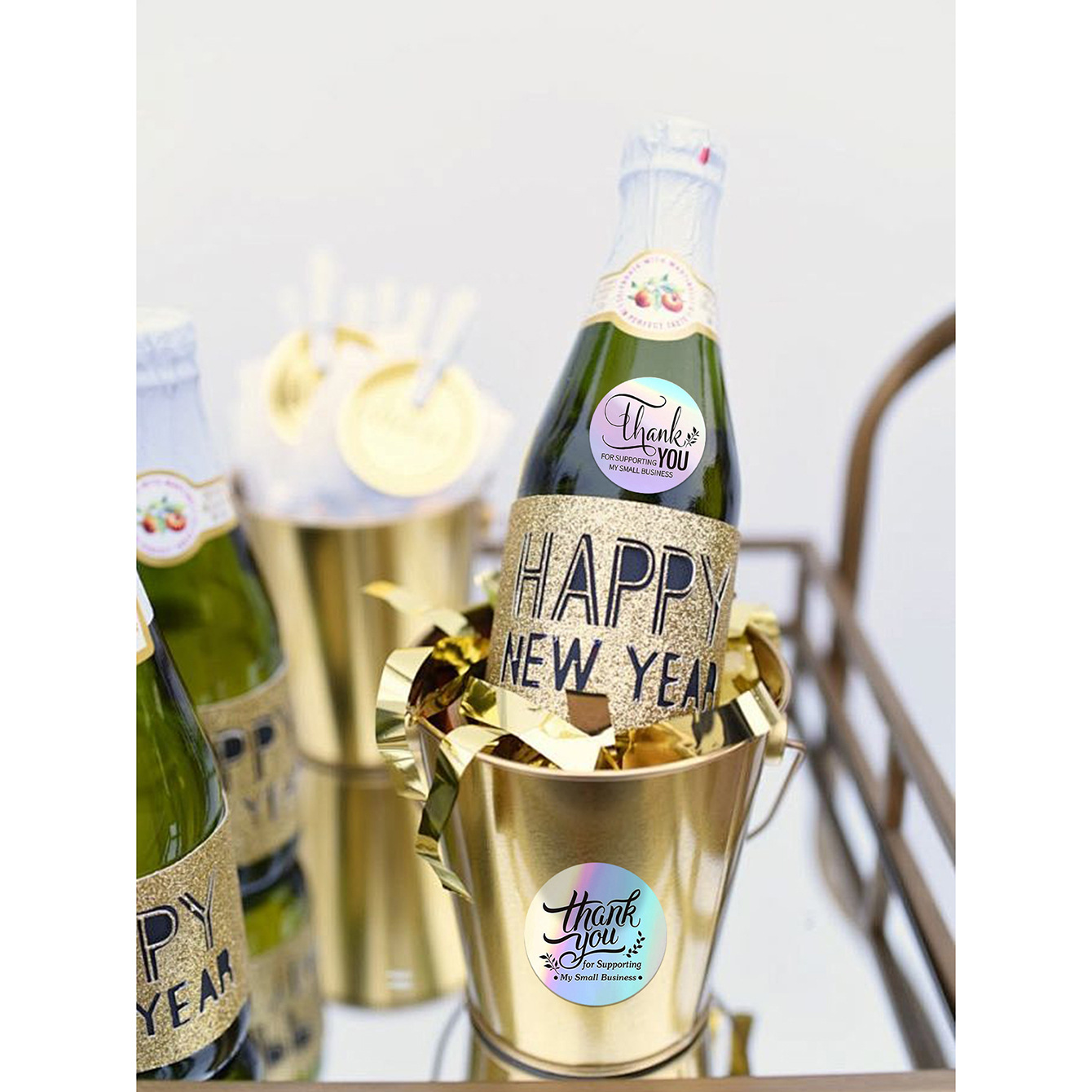JCAC สติกเกอร์ขอบคุณแบบโฮโลแกร - Wedding Favor Box บทวิจารณ์และราคา