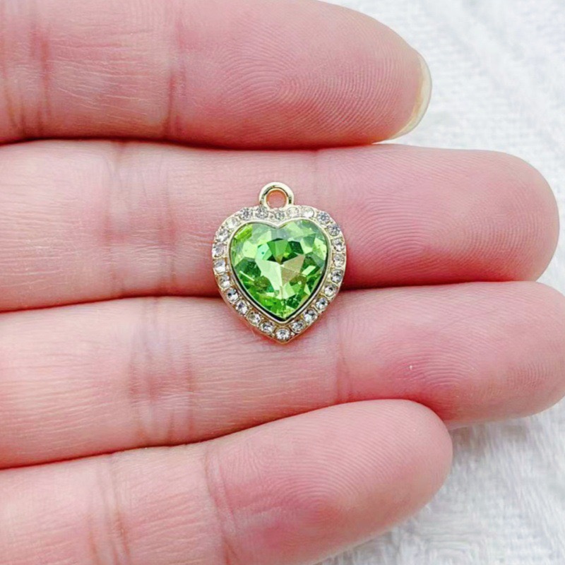 จี้รูปหัวใจฝังพลอยหลากสี 10 ชิ - Wedding Yes บทวิจารณ์และราคา