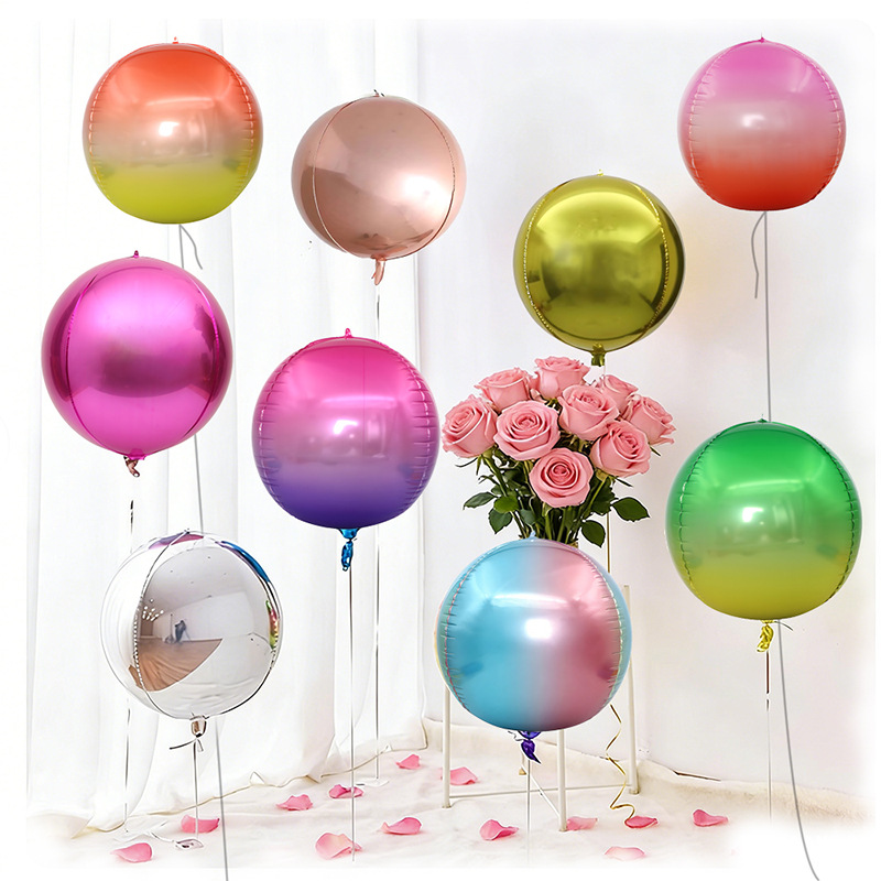 ลูกโป่งฟอยล์โลหะทรงกลม 4D สีโร - Wedding/Event Supply Store บทวิจารณ์และราคา