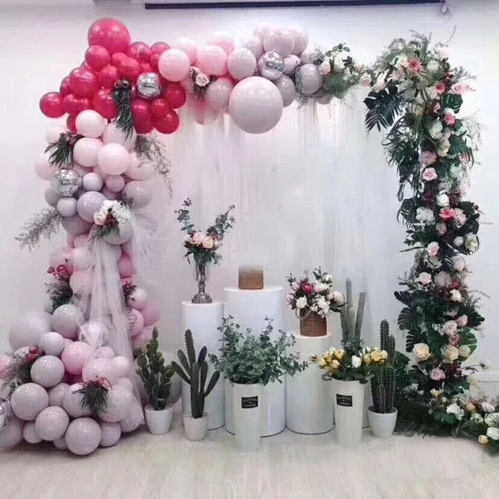 2.1x2 m/79x83 นิ้วทองจัดงานแต่ - Wedding Balloon Arch บทวิจารณ์และราคา