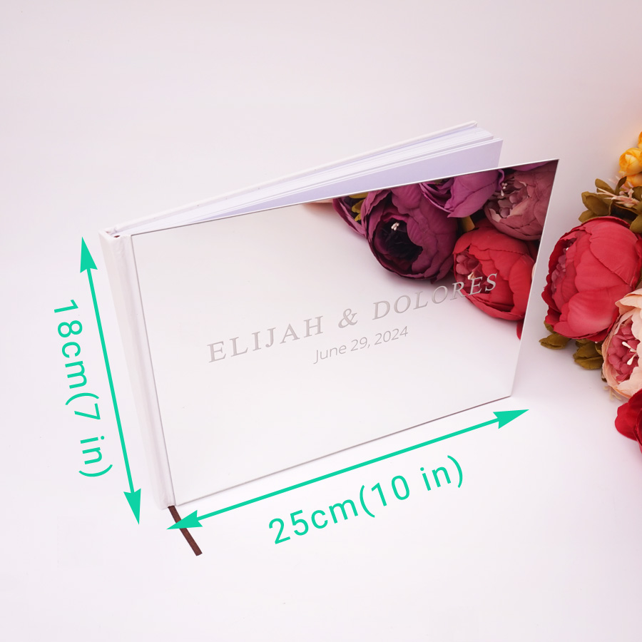 25X18ซม.Custom แนวนอนกระจกอะคร - Personalized Guest Book บทวิจารณ์และราคา
