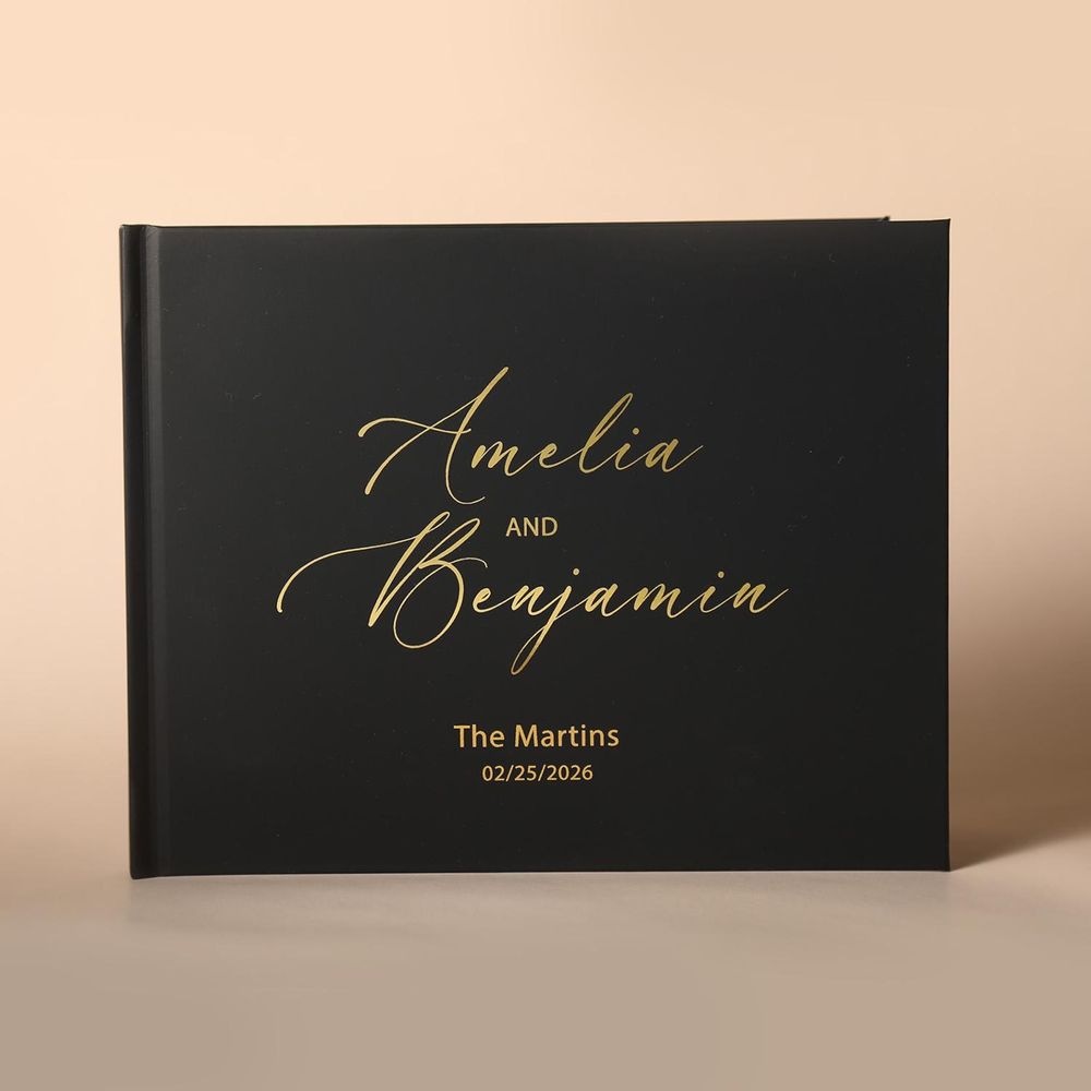 ส่วนบุคคลสมุดงานแต่งงาน Elegan - Personalized Guest Book บทวิจารณ์และราคา