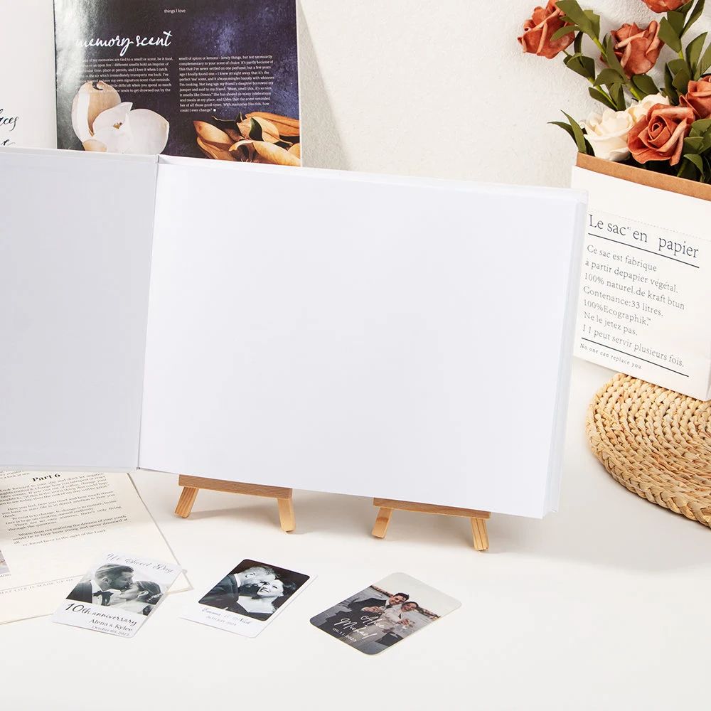 ส่วนบุคคลสมุดงานแต่งงาน Elegan - Personalized Guest Book บทวิจารณ์และราคา