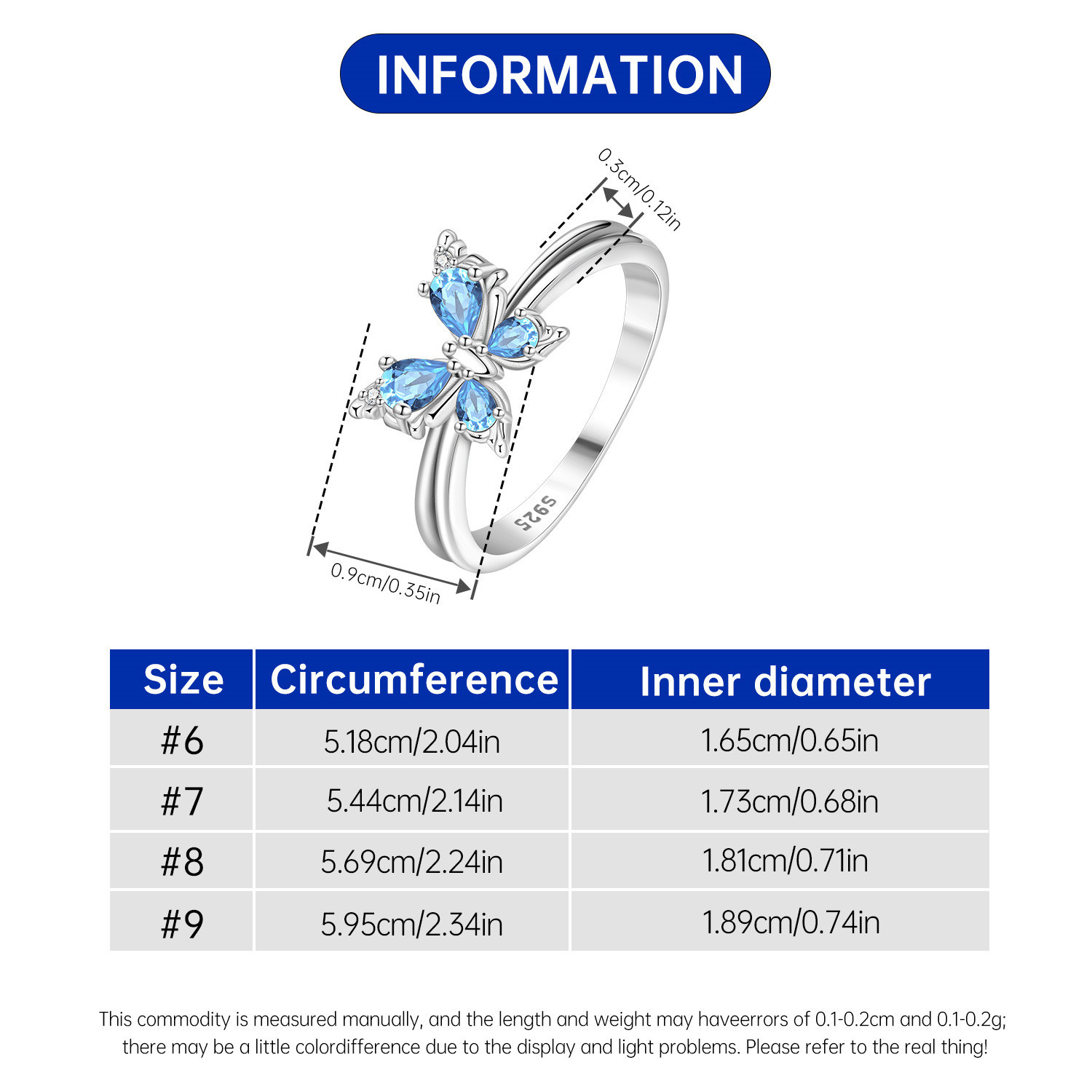 แหวนผีเสื้อเงินแท้ 925 ดีไซน์ห - Wedding Z บทวิจารณ์และราคา