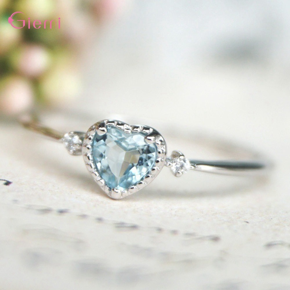 Luxury 925 เงินสเตอร์ลิง Blue  - Wedding Z บทวิจารณ์และราคา
