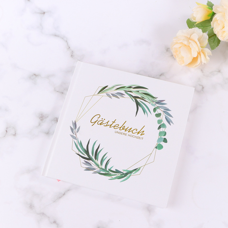 สมุดบันทึกแขกงานแต่งงานแบบกำหน - Personalized Guest Book บทวิจารณ์และราคา