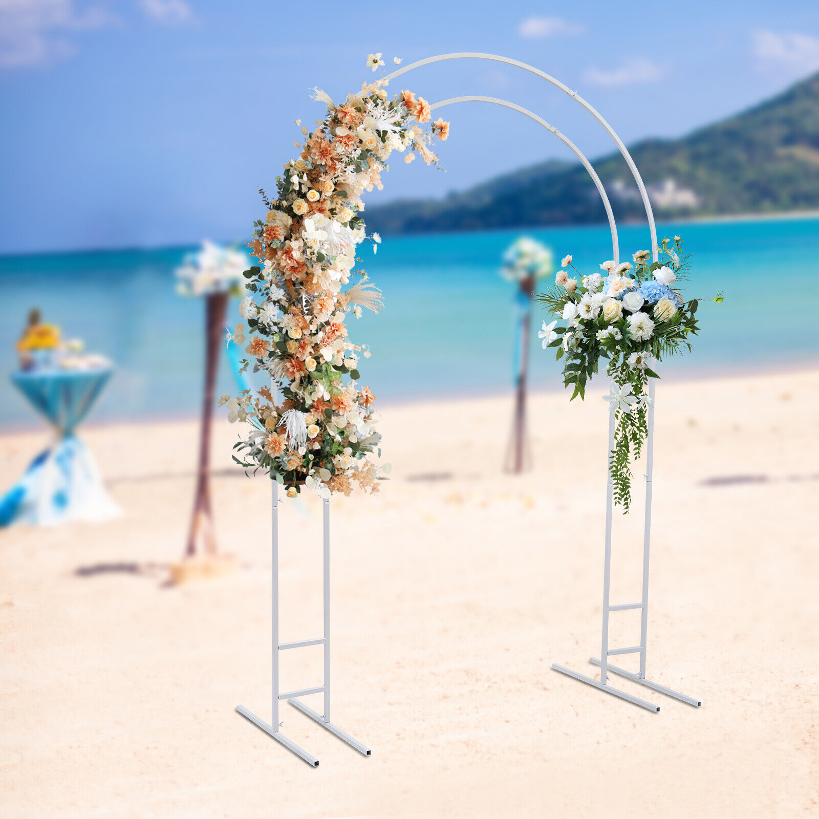 โลหะงานแต่งงานขาตั้ง Arch กรอบ - Wedding Balloon Arch บทวิจารณ์และราคา