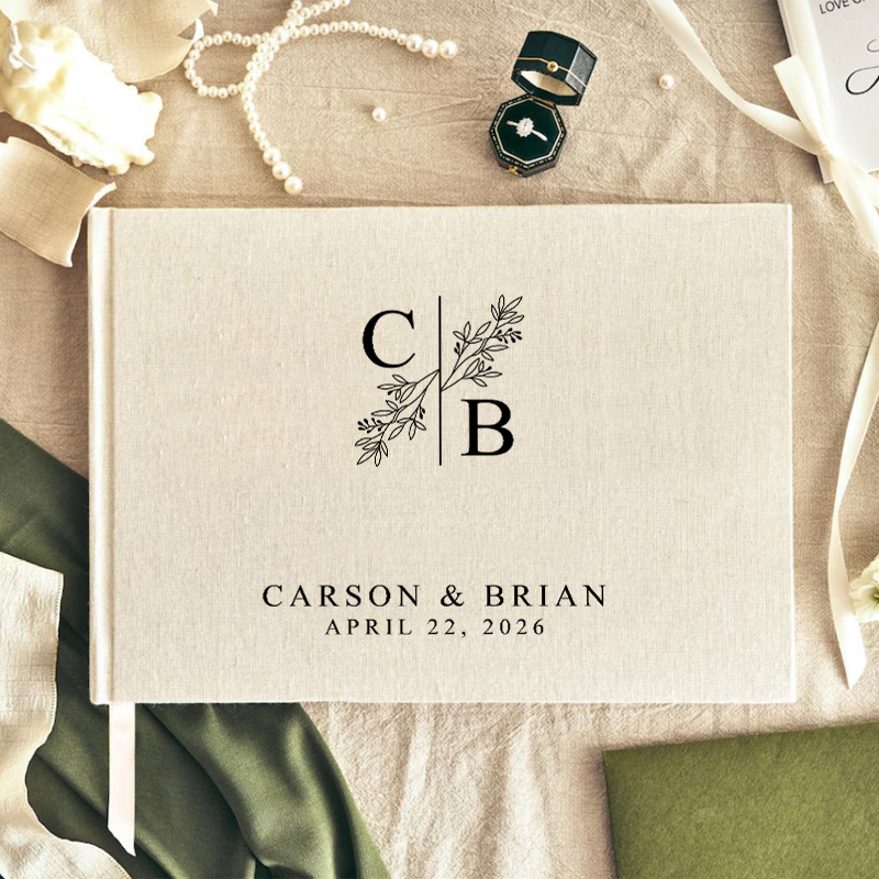 สมุดภาพอัลบั้มรูปภาพสำหรับแขกแ - Personalized Guest Book บทวิจารณ์และราคา
