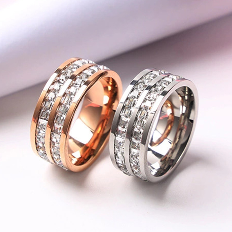 Luxury Rose Gold สีเดี่ยวคู่แถ - Wedding Z บทวิจารณ์และราคา