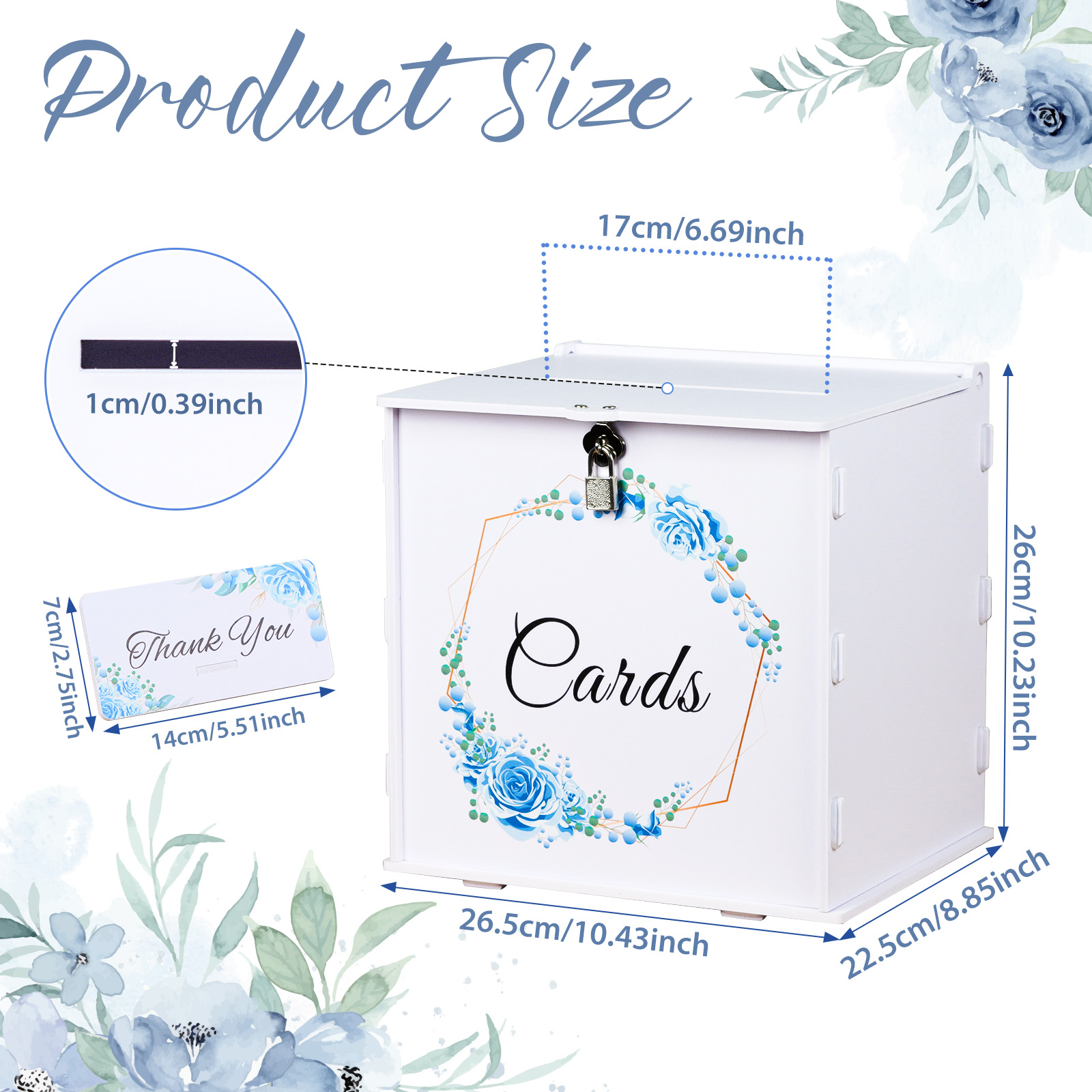 กล่องใส่การ์ดแต่งงานสีขาวสำหรั - Wedding Sutra บทวิจารณ์และราคา