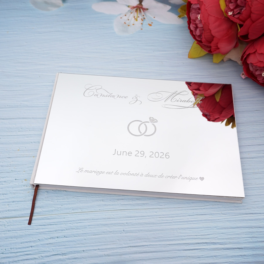 ส่วนบุคคลงานแต่งงานที่กําหนดเอ - Personalized Guest Book บทวิจารณ์และราคา
