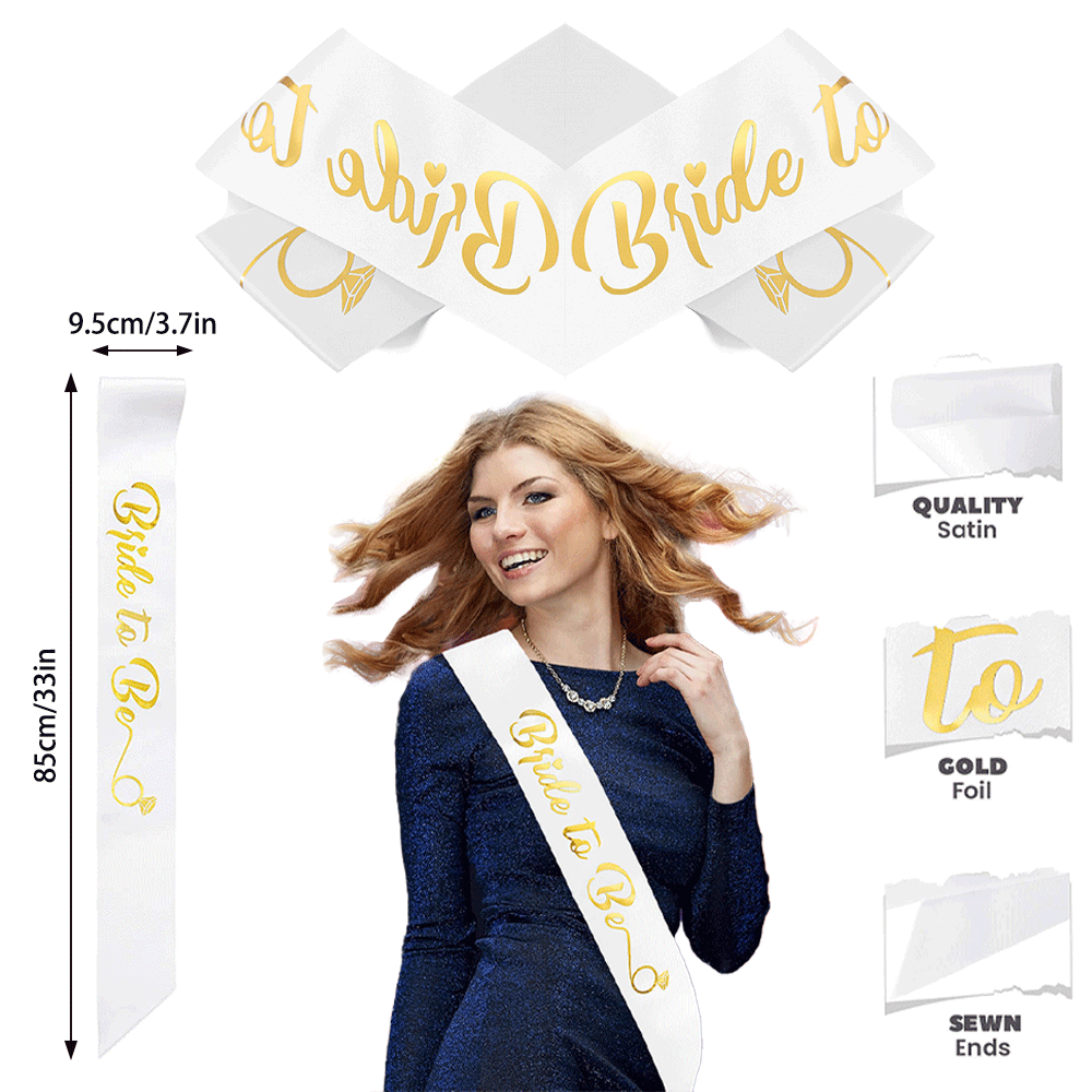 สายสะพายปาร์ตี้สำหรับเจ้าสาวจะ - Bride Tribe Sash บทวิจารณ์และราคา