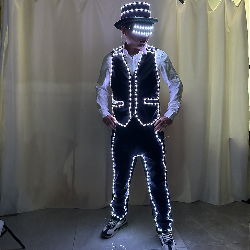 ชุดเต้นเรืองแสง LED สีสันสดใส  - Suit Supply Wedding Party บทวิจารณ์และราคา